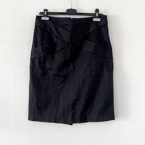 Gucci black midi skirt